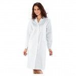 bata blanca sanitaria de mujer botones isacco