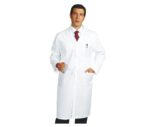 bata medico blanca hombre larga isacco