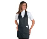 delantal antracita mujer camarera isacco bistro