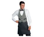 delantal antracita unisex camarero isacco garcon