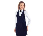 delantal camarera azul rayas isacco bistro