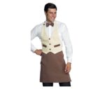 delantal crema unisex camarero isacco garcon