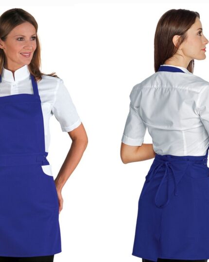 delantal mujer azul camarera ischia isacco