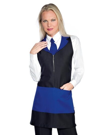delantal mujer azul madeira isacco