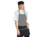 delantal mujer gris camarera brooklyn isacco