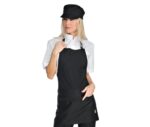 delantal mujer negro brooklyn isacco
