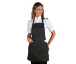 delantal mujer negro camarera ischia isacco