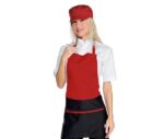 delantal mujer rojo camarera brooklyn isacco