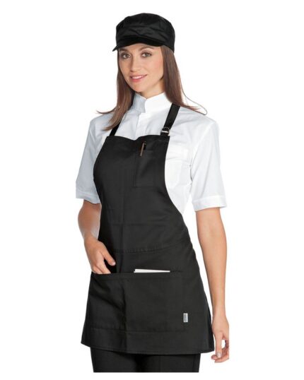 delantal negro mujer camarera isacco piccadilly