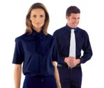 isacco camisa azul unisex camarero