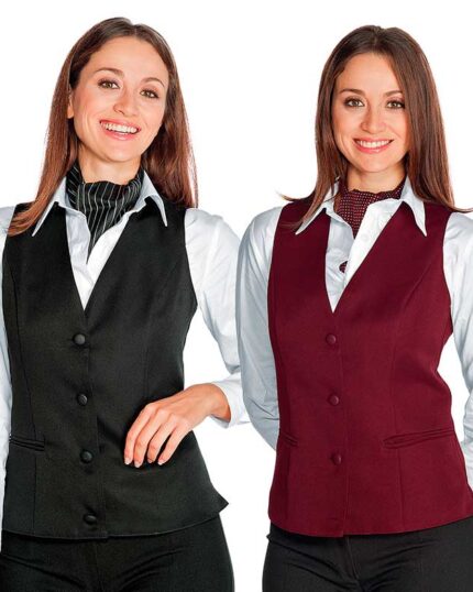 chaleco camareras recepcionistas para trabajar poliester