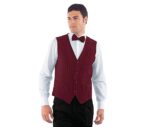 isacco chaleco unisex burdeos rayas camarero