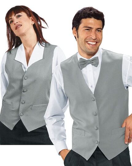isacco chaleco unisex gris camarero