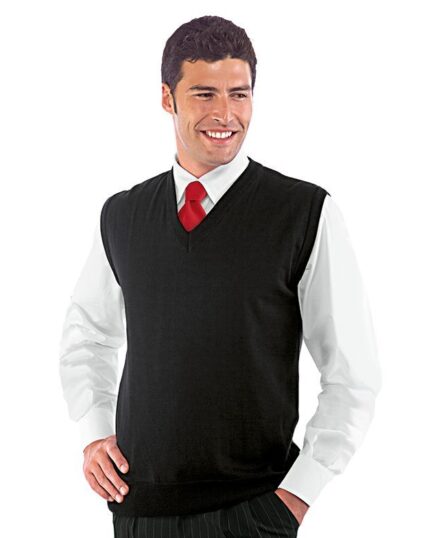 isacco chaleco unisex negro camarero recepcionista