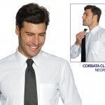 isacco corbata clip hombre trabajo camarero