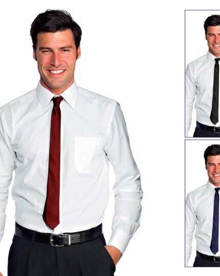 Corbata estrecha de hombre en poliéster