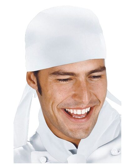Bandana de cocinero blanca