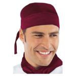 Bandana cocinero burdeos