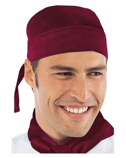 Bandana cocinero burdeos