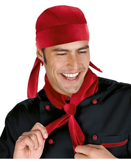 Pañuelo de cocinero rojo