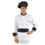 Chaquetilla de cocinero Blanco Negro