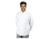chaqueta cocina blanca hombre botones