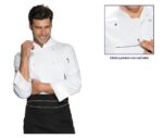 chaqueta cocina blanca hombre corchetes light