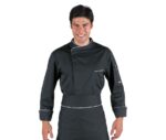 chaqueta cocinero ribetes negro bilbao 059311