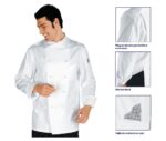 chaqueta hombre cocinero blanca monaco isacco