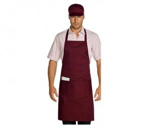 delantal peto burdeos cocinero isacco vita