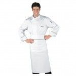 delantal ribete negro cocinero isacco rondin