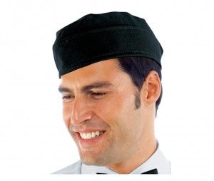 gorro barco negro hombre camarero cocinero isacco