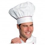 gorro blanco burdeos chef cocinero champinon isacco