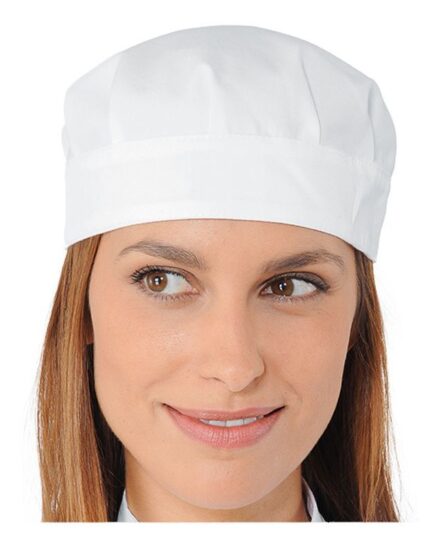 gorro blanco fruncido isacco bob