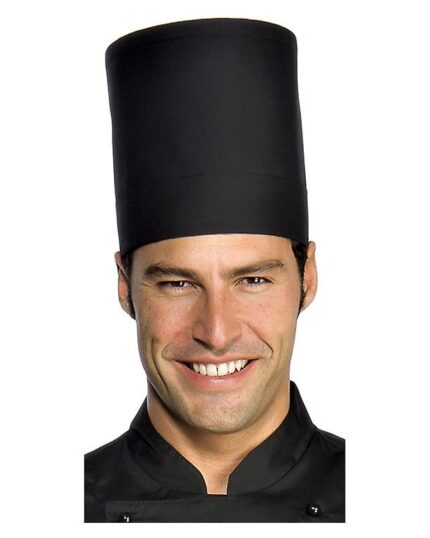 Gorro chef negro lavable Isacco