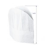Gorro Cocinero Desechable Bajo Papel (Pack 10 ud.) isacco