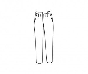 pantalon diseno pinzas hombre isacco