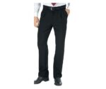 Pantalón negro camarero hombre pinzas Isacco