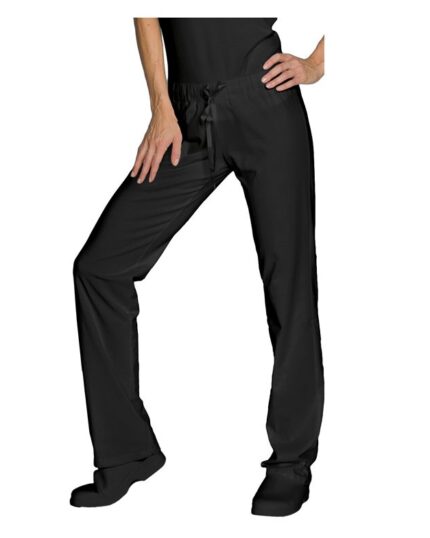 pantalon negro unisex elastico isacco pantajersey