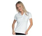 polo blanco ajustado mujer isacco