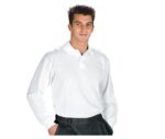 polo blanco manga larga isacco unisex