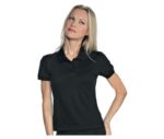 polo negro ajustado mujer isacco