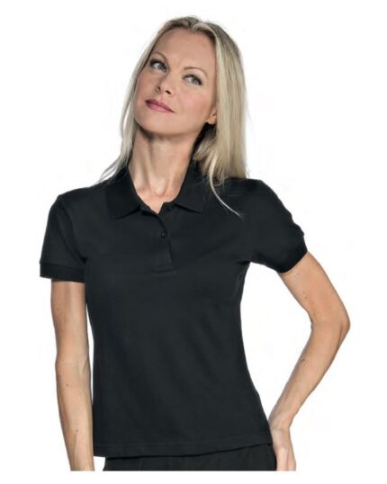 polo negro ajustado mujer isacco