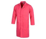 bata laboral fucsia corchetes workteam b6700