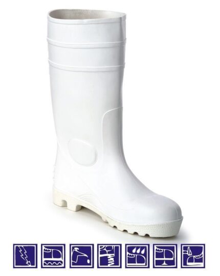 Bota pocera de agua en blanco