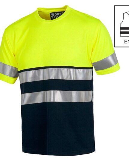 Camiseta de alta visibilidad y reflectante en manga corta WorkTeam C3941