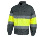 cazadora alta visibilidad gris amarillo workteam c4110
