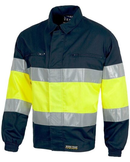 cazadora alta visibilidad marino amarillo workteam c4110