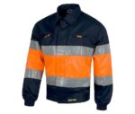 cazadora alta visibilidad marino naranja workteam c4110