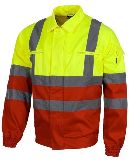 Chaqueta alta visibilidad para obras